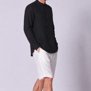 Lightweight Linen Mandarin Shirt