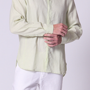 Classic Linen Shirt Long Sleeve in Seafoam