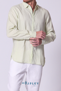 Classic Linen Shirt Long Sleeve in Seafoam