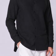 Lightweight Linen Mandarin Shirt