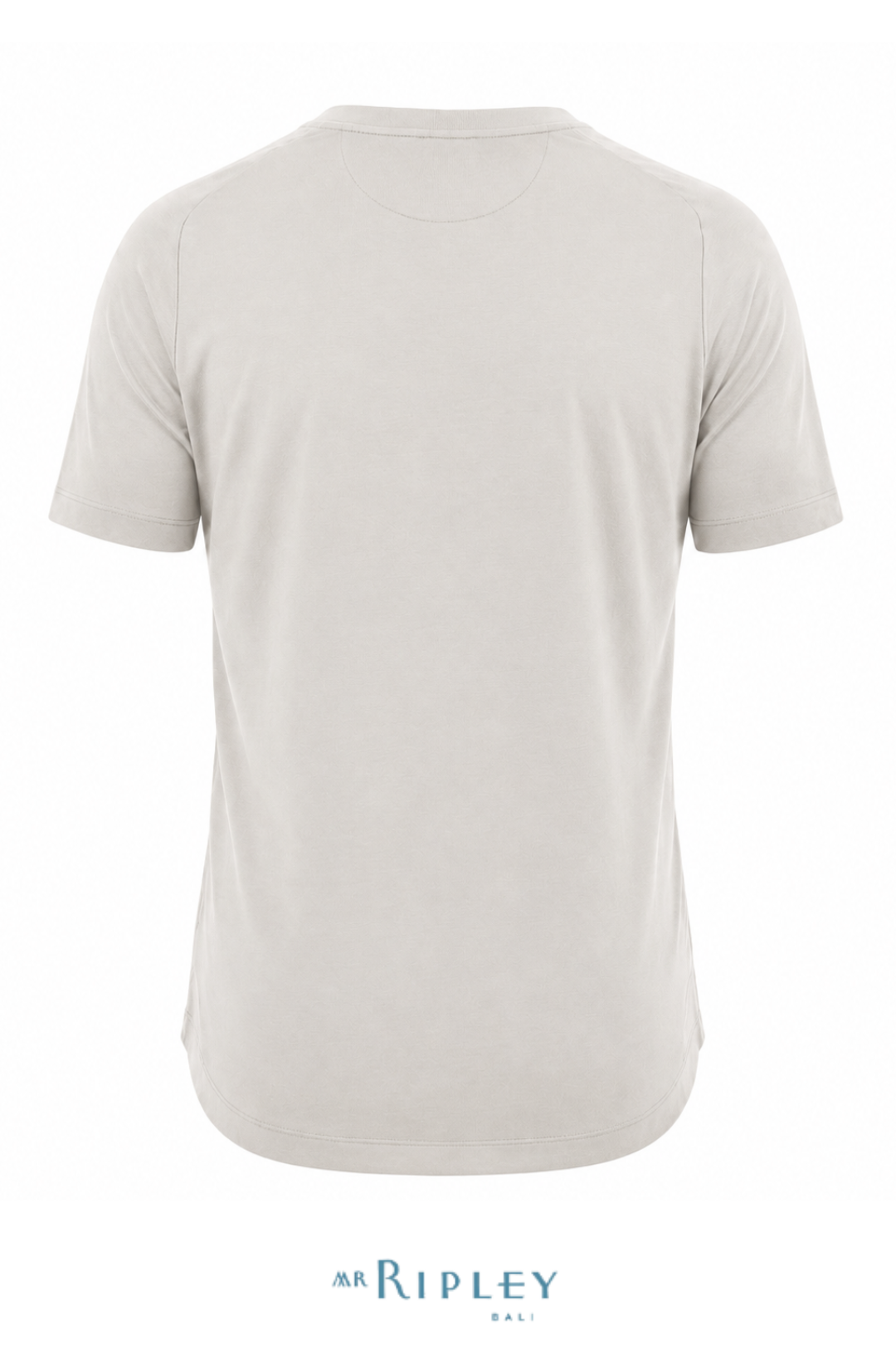 Cotton Supima Notched T Shirt in Stone