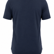 Cotton Supima Notched T Shirt in Navy