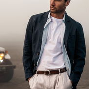 Classic Unstructured Linen Blazer