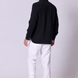 Long Sleeve Linen Shirt with Seam Detail