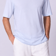 Cotton Supima Classic T Shirt in Chambray