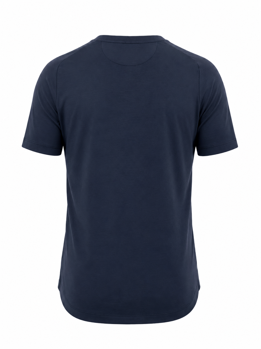 Cotton Supima Notched T Shirt in Navy
