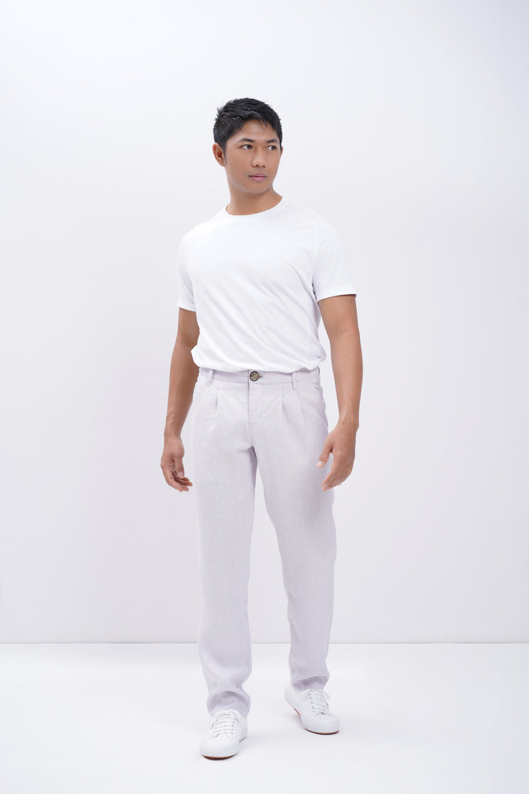 Linen Pleated Trouser