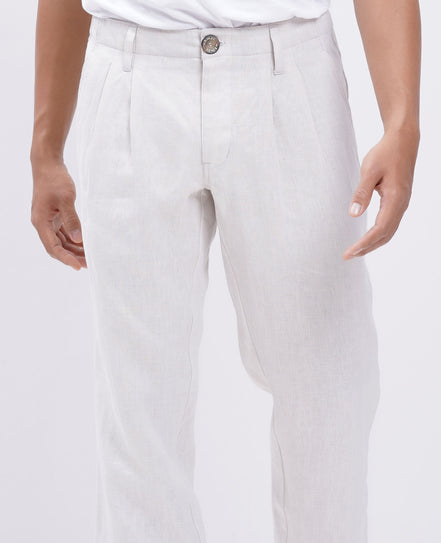Linen Pleated Trouser
